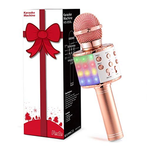 Fede microfono karaoke bluetooth wireless bambini