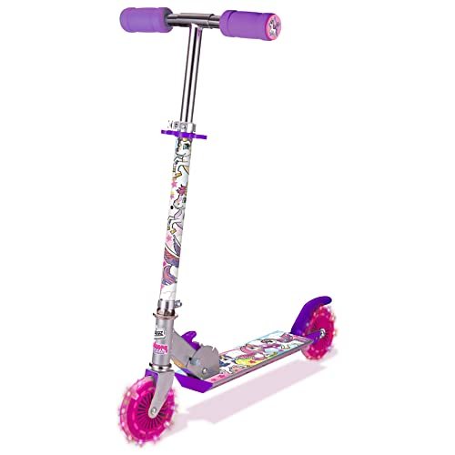Ozbozz SV13988 monopattino con 2 ruote illuminate per bambini da 4 a 11 anni