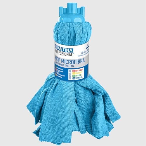 La Briantina mop microfibra blu frangia tagliata 260