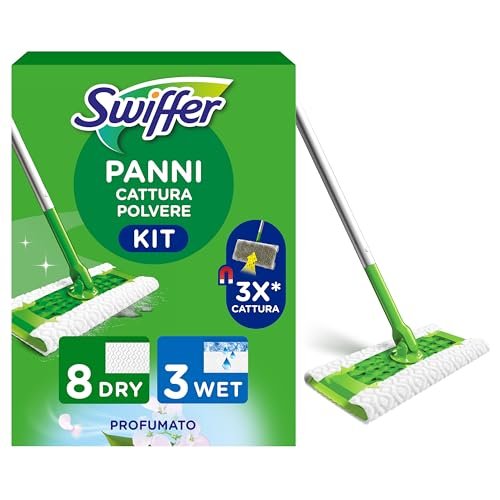 Swiffer scopa e lavapavimenti manico panni lavapanni
