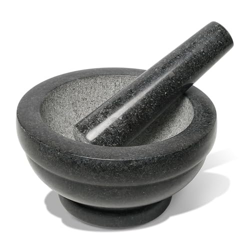 Wenco set di mortaio e pestello in granito 16 cm
