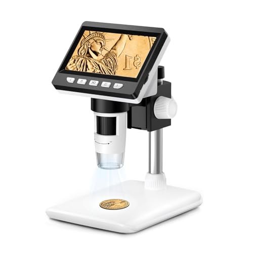 GlobalCrown microscopio digitale bambini adulti 4,3 pollici schermo