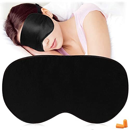 Ajuhnicyn maschere per dormire in seta e fascia