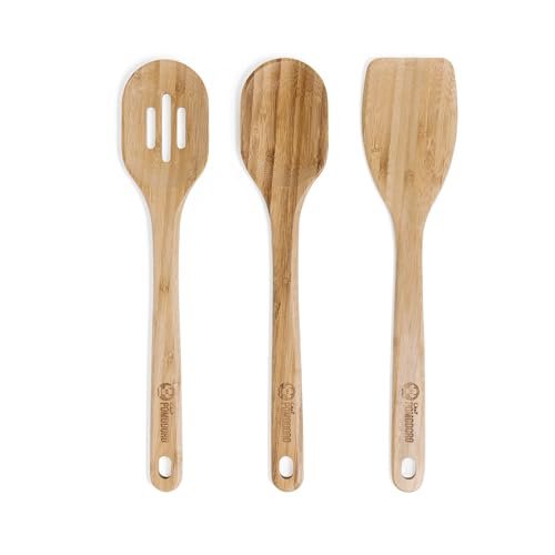 set di 3 utensili in bambù da 32 cm