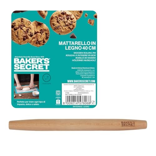 KASANOVA matterello in legno 40 cm marrone
