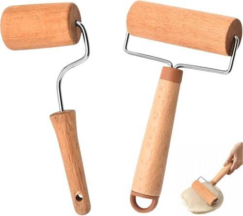 VGECEE 2 pezzi matterello in legno piccolo e medio