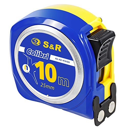 S&R metro a nastro 10m x 25mm flessometro professionale