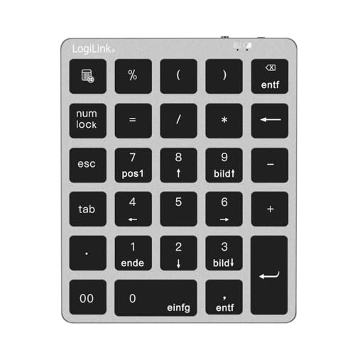 LogiLink keypad wireless a 28 tasti Bluetooth meccanico