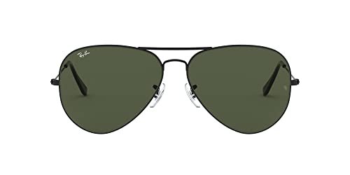 Ray-Ban Aviator occhiali da sole nero 62 mm unisex