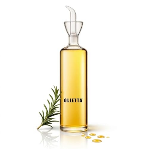 Olietta oliera da tavola salvagoccia in vetro per olio e aceto