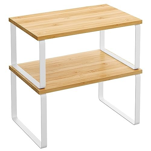 SONGMICS scaffale portaspezie set di 2 organizzatori da cucina