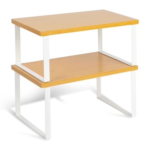 HEFTMAN set di 2 ripiani in legno e metallo per mobili da cucina