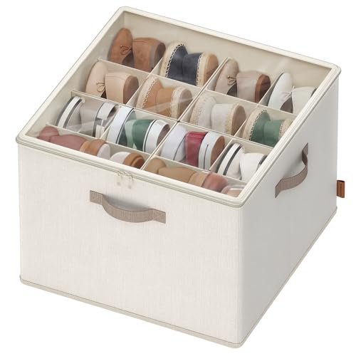 SONGMICS organizer scarpe fino a 16 paia scatola contenitore