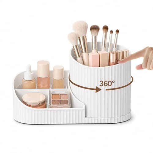 ROEOWENE beauty organizer trucchi girevole porta trucchi bagno