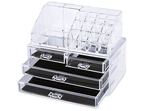 GC GLOBALCOMMERCE portatrucco organizer per make up con 4 cassetti