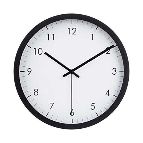 Amazon Basics orologio da parete rotondo classico silenzioso