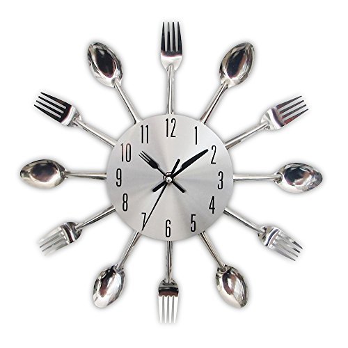 TimeLike orologio adesivo 3D da cucina effetto specchiato