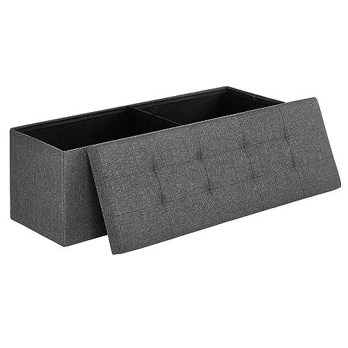SONGMICS cassapanca pouf contenitore poggiapiedi