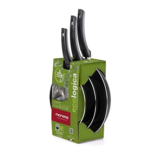 Moneta Ecologica set padelle 20+24+28 cm ogni piano