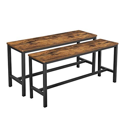 VASAGLE set di 2 panche da tavolo 108x32.5