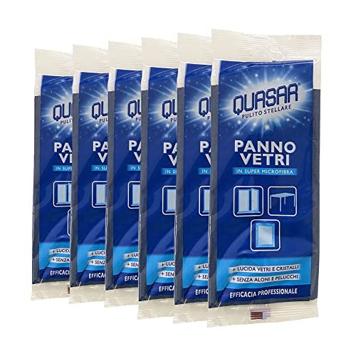 Quasar panno vetri in microfibra senza aloni