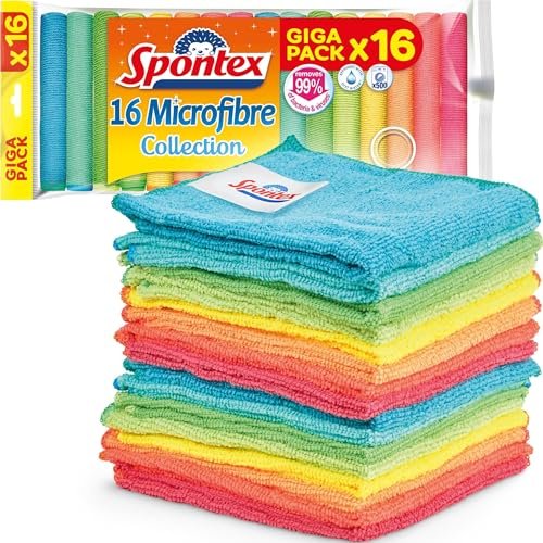 Spontex panni in microfibra per la pulizia 16 pezzi
