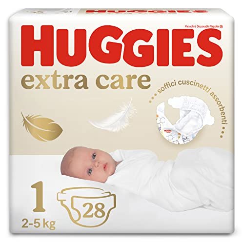 Huggies extra care bebe pannolini taglia 1 2-5 kg ipoallergenico