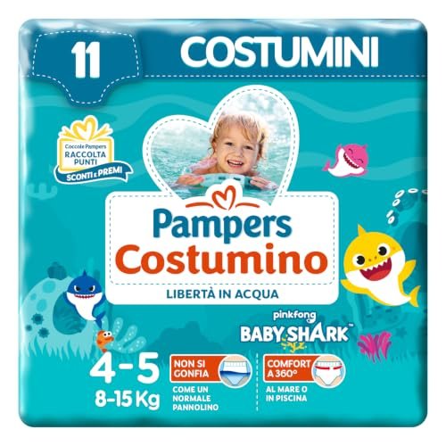 Pampers costumino taglia 4 8-15 kg 11 pannolini