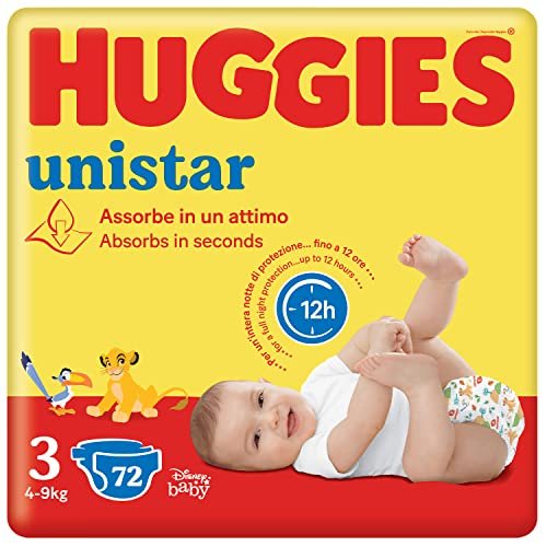 Huggies unistar pannolini taglia 3 4-9 kg design disney