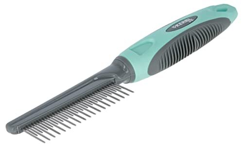 pettine per sottopelo gatti 21 cm con denti in acciaio