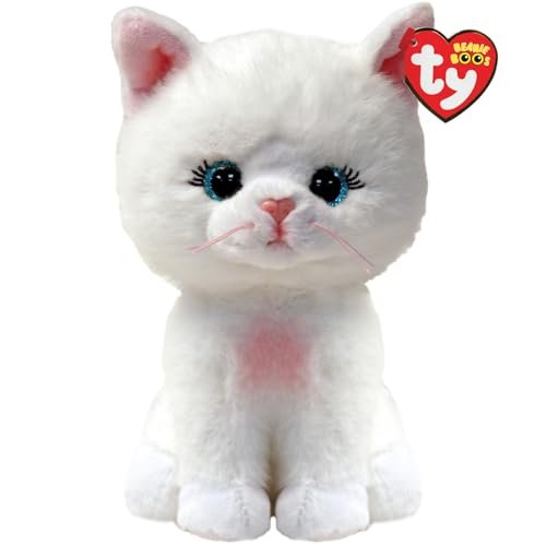 Ty Beanie Boos Amelia gattina occhi azzurri grandi glitter