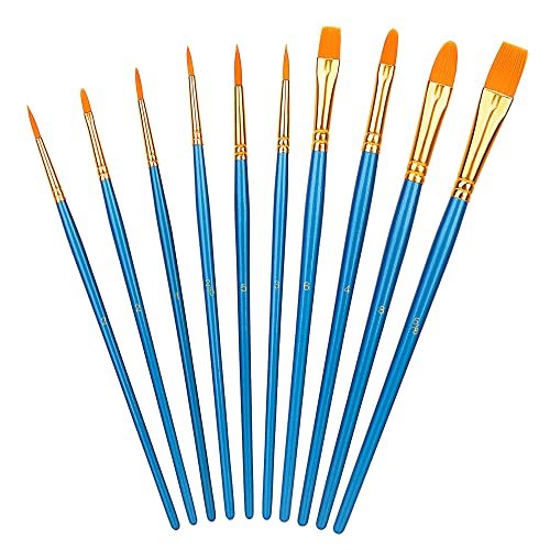 Amazon Basics set di pennelli per dipingere 10 misure diverse