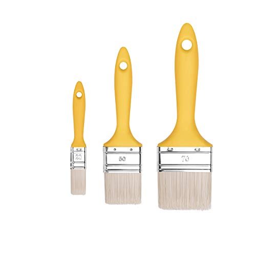 M7 set di 3 pennelli piatti misure 20 50 70 mm