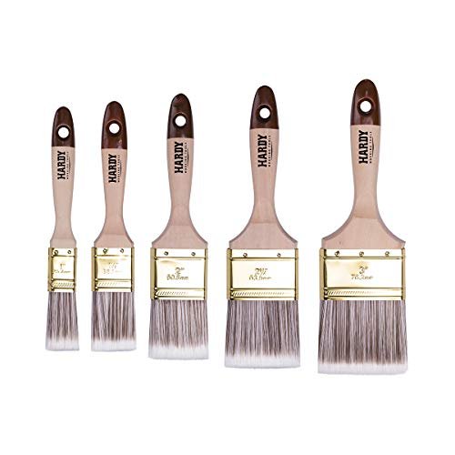 HARDY WORKING TOOLS set di 5 pennelli piatti