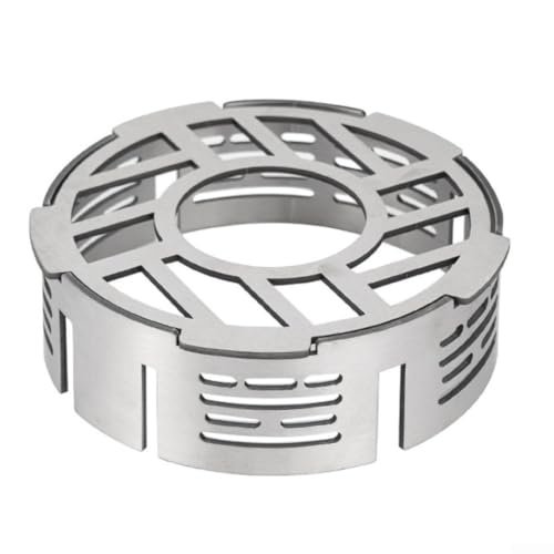 Caswynlife parafiamma fornello campeggio acciaio inox ripiegabile