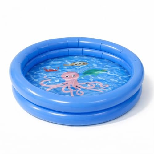 piscina gonfiabile rotonda blu per bambini e adulti per giardino con custodia