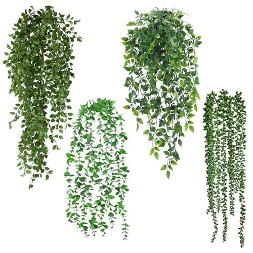Auauraintt 4 pezzi finte cadenti 55-80 cm rampicanti