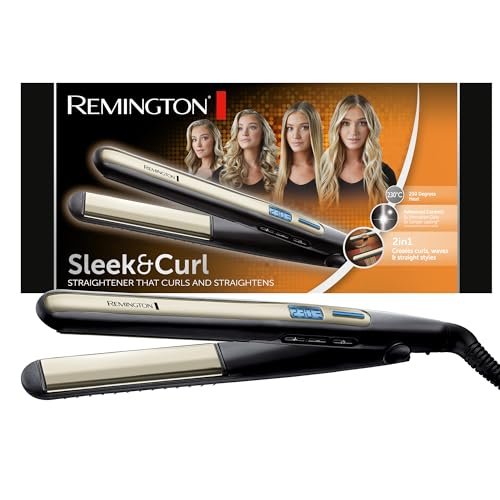 Retoo mini piastra capelli viaggio nera compatta ceramica
