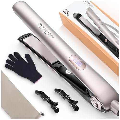 LAIVIYA mini piastra capelli senza fili 2 in 1 spazzola