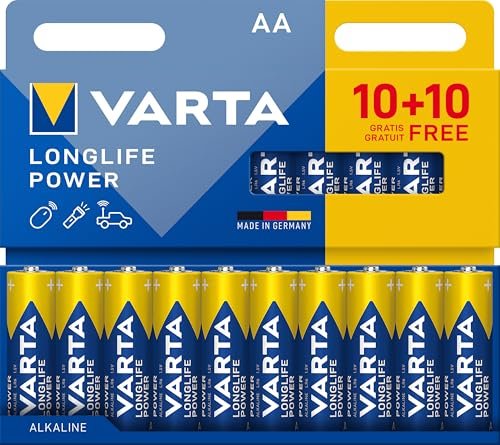 VARTA pile AA confezione da 20 Longlife Power alcaline