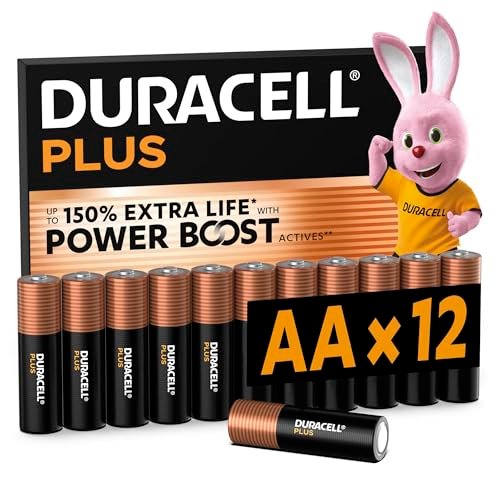 Duracell AA batterie alcaline plus confezione da 12