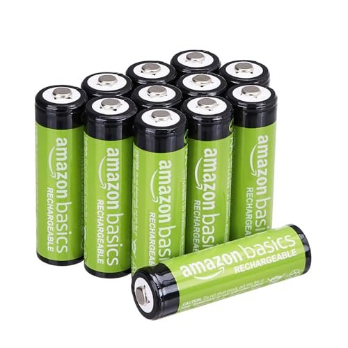 Amazon Basics confezione da 12 batterie AA NiMH