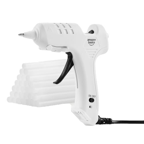 Amazon Basics kit pistola colla a caldo con 30 bastoncini