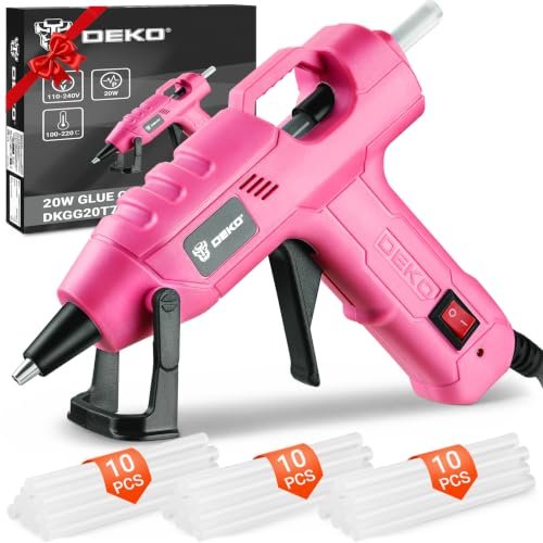 DEKOPRO mini pistola colla a caldo silicone fai da te