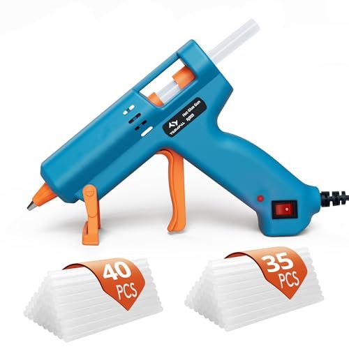 TILSWALL pistola colla a caldo 50W con 75 stick 7mm