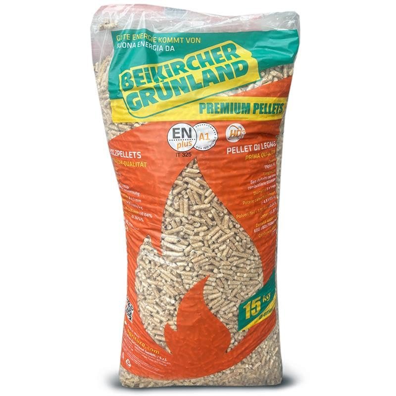 sacchetto di pellet di legno certificato ENplus A1 per stufa