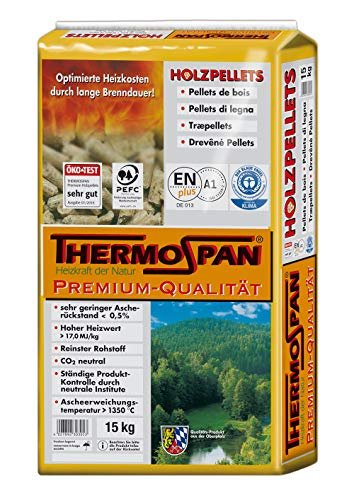 ThermoSpan pellet legno 15 kg per stufa riscaldamento