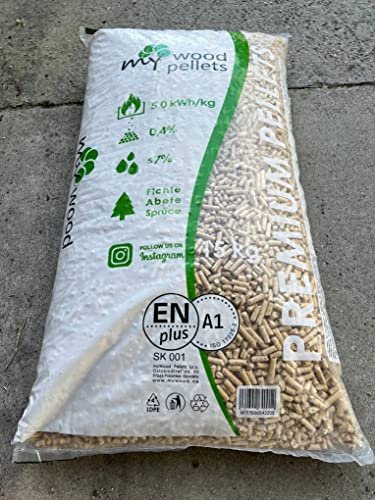 pellet di faggio e abete alto potere calorifico sacco