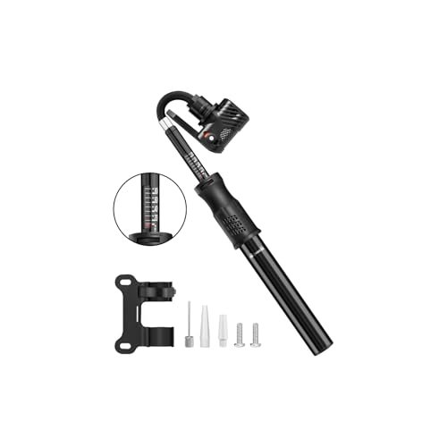 Diyife pompa per bicicletta con manometro 100 PSI mini pompa bici portatile con accessori