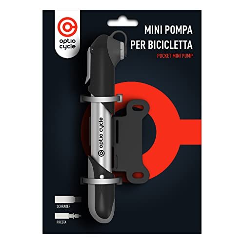 Optio mini pompa per bicicletta 120 PSI alluminio compatta portatile a mano